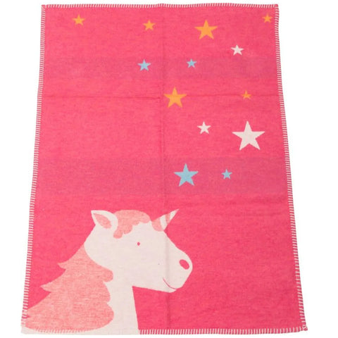 Kinderdecke Lili Einhorn (70x90 cm)