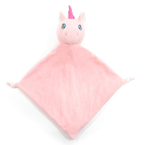 Das Cubbie Schmusetuch Starflower Einhorn (rosa) ist eine rosa Einhorndecke mit blauen Augen, einem rosa Horn und einem weichen Körper - ideal zum Kuscheln und kann für Ihr Kind personalisiert werden.