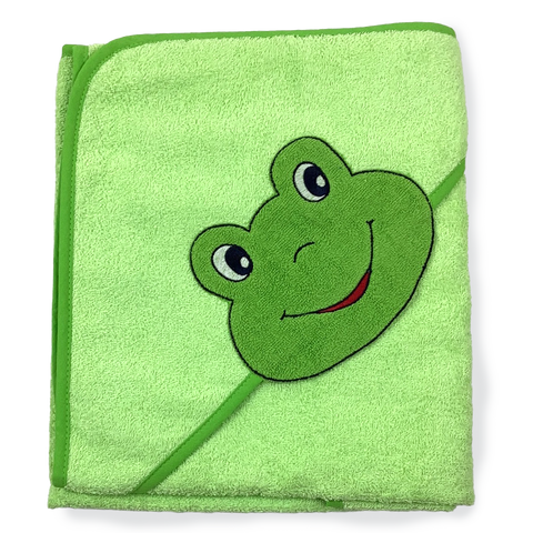Kapuzenbadetuch Frosch Limone 100x100