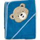 Kapuzenbadetuch Teddykopf petrol 100x100