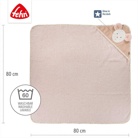 Kapuzenbadetuch Maus