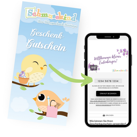 Alten Schmusekind Gutschein eintauschen