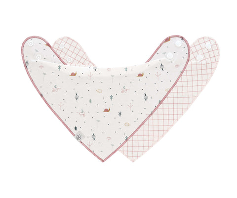 Dreieckstuch Baby (2 Stk) - Bandana, Garden Explorer Schnecke