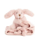 Schmusetuch - Hellrosa Hase (Bio)