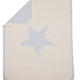 Babydecke JUWEL Stern - blau