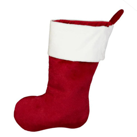 Weihnachtsstumpf Samt - Personalisiert (Stickerei im Preis)