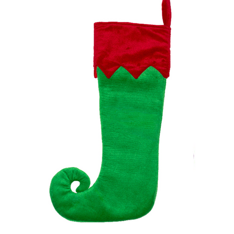Curly-Toed--Stocking - Personalisiert - grün (Stickerei inklu)