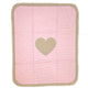 Babydecke JUWEL Herz rosa 70x90 cm