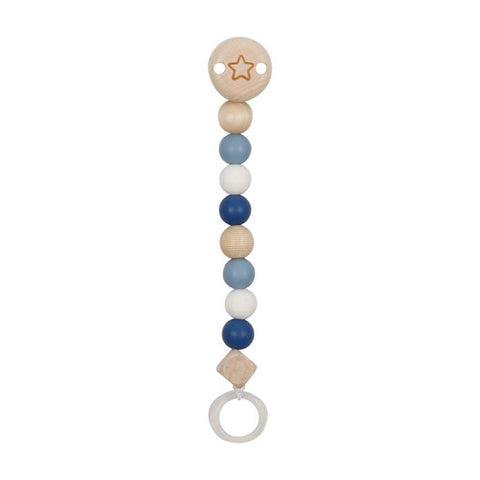 Schnullerkette Stern, blau
