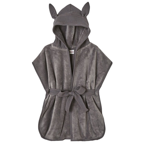 Bademantel aus Bambus - grau
