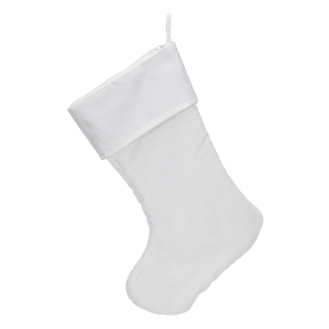 Weihnachtsstrumpf Personalisiert - weiss (Preis mit Stickerein inklus.)