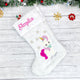 Weihnachtsstrumpf Personalisiert - weiss (Preis mit Stickerein inklus.)