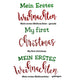 Weihnachtsstrumpf Personalisiert - grau (Stickerei im Preis)