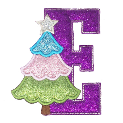 Weihnachtsstrumpf (schlicht) Personalisiert - lila (Stickerei im Preis inklus)