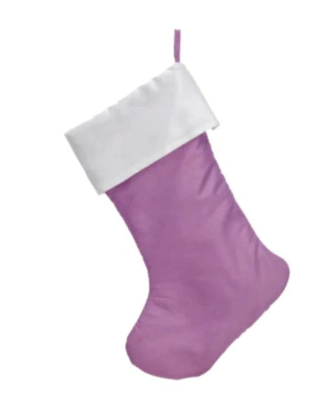 Weihnachtsstrumpf Personalisiert - lila (Stickerei im Preis inklus)