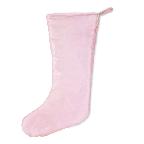 Weihnachtsstrumpf (schlicht) Personalisiert - rosa