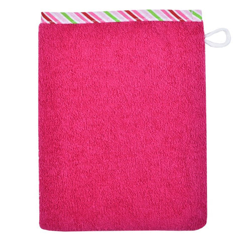 Waschhandschuh uni beere