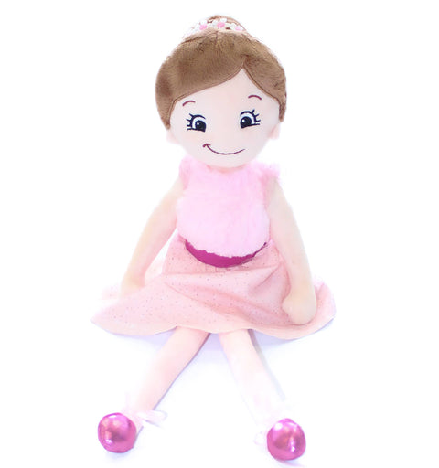 Stoffpuppe Brunette Ballerina